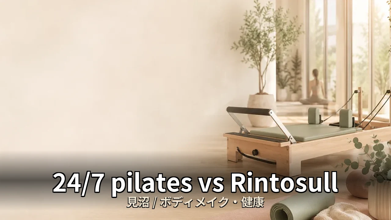 24/7 pilates vs Rintosull｜見沼のボディメイク・健康を比較｜30代女性向け