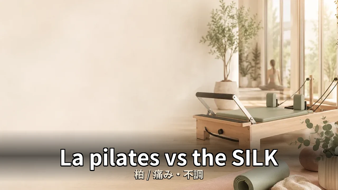 La pilates vs the SILK｜柏の痛み・不調を比較｜30代男性向け